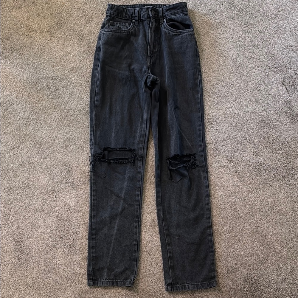 Cotton On Charcoal Straight Leg Jeans